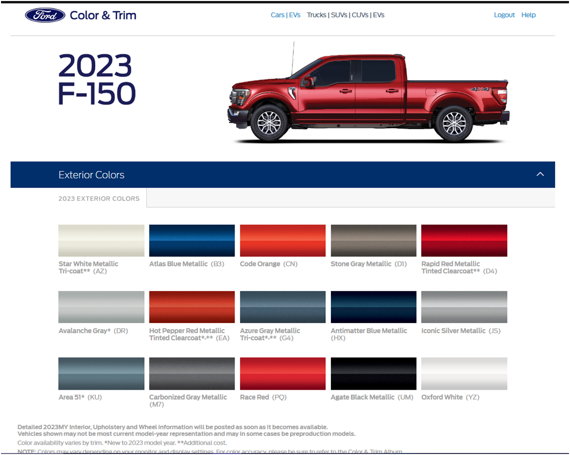 2023 Colors Page 2 ⚡ Ford Lightning Forum ⚡